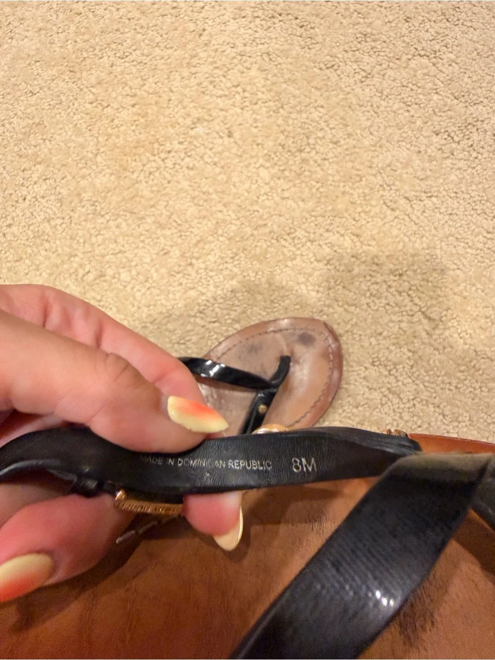 Tory Burch black flip-flops